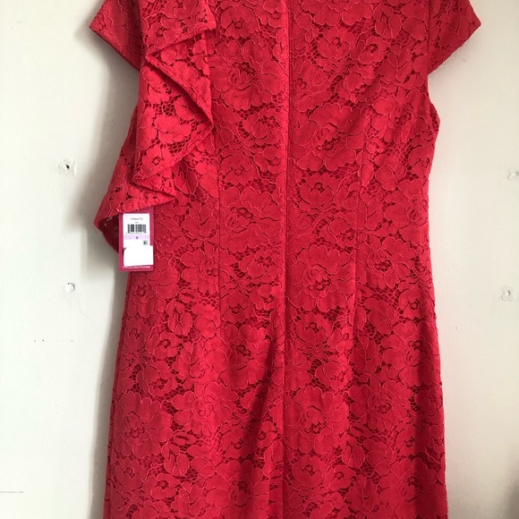 Vince Camuto Women’s Lace Ruffled Party Dress - Picture 8 of 8